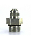 Adaptador Recto Parker de Acero Macho JIC 37 Flare de 1/2 pulg. X Macho BSPP O-Ring de 1/2 pulg.