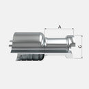 Conexion Crimpable Brida cod 61 de 1 1/4 pulg. x 1 pulg. ID Manguera, Covalca, serie FK, Acero (11543-20-16-I)