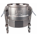 Cople Camlock Dixon de Acero Inoxidable tipo D Hembra Acople 3 pulg. X Hembra NPT de 3 pulg.