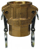 Cople Camlock Dixon de Bronce tipo D Hembra Acople 1 pulg. X Hembra NPT de 1 pulg.