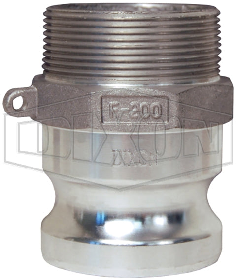 Cople Camlock Dixon de Aluminio tipo F Macho Adaptador 1 pulg. X Macho NPT de 1 pulg.