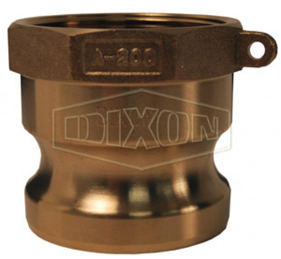 Cople Camlock Dixon de Bronce tipo A Adaptador 1 1/4 pulg. X Hembra NPT de 1 1/4 pulg.