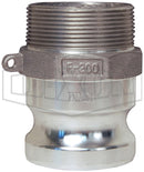 Cople Camlock Dixon de Aluminio tipo F Macho Adaptador 1 1/2 pulg. X Macho NPT de 1 1/2 pulg.