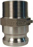 Cople Camlock Dixon de Acero Inoxidable tipo F Macho Adaptador 2 pulg. X Macho NPT de 2 pulg.