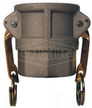 Cople Camlock Dixon de Aluminio tipo D Hembra Acople 4 pulg. X Hembra NPT de 4 pulg.