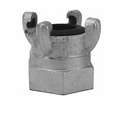 Cople marca Dixon, conexion 2 pulg. Hembra NPT, galvanizado, tipo 4 garras