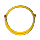 Manguera Industrial Continental de 3/8 pulg. x 1.5M long. a 500 PSI, Baja Presion, Gorila Amarilla, multiusos, con conexiones: Adaptador 1/2 pulg.