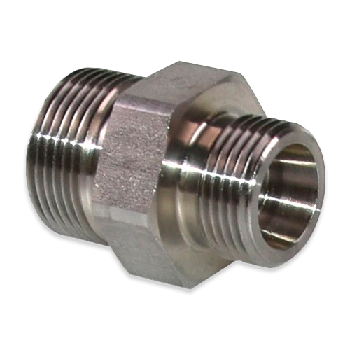 Adaptador Reductor Parker de Acero Ermeto Din Cono 24 de 22mm x Cono 24 de 18 mm