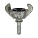 Cople marca ENCO, conexion 3/8 pulg. Espiga para manguera, galvanizado, tipo 2 garras, (AMH-I)