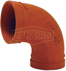Cople Codo 90 Dixon Hierro tipo Extremos Ranurados de 3 pulg.