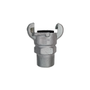 Cople marca ENCO, conexion 1 pulg. Macho NPT, galvanizado, tipo 2 garras, (GAM12-I)