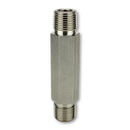 Conexion Niple largo hexagonal Parker de Acero Inox. Macho NPT de 3/8 pulg. X Longitud de 2 pulg.