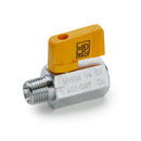 Conexion Valvula miniatura de bola Parker Laton Macho NPT de 1/4 pulg. X Hembra NPT de 1/4 pulg.