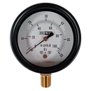 Manometro marca Dewit caratula 2 1/2 pulg, presion de 0-60 oz , seco, escala dual, conexion inferior de 1/4 pulg NTP en Bronce, exactitud 3