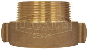 Adaptador Dixon de Bronce Hembra NST de 1 1/2 pulg. X Macho NPSH de 1 1/2 pulg.