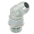 Adaptador codo 45 Parker de Acero Macho JIC 37 Flare de 1/2 pulg. X Macho 8 SAE O-Ring.