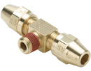 Conexion Tee Union para freno de aire AB Parker Laton Frenos de 5/8 pulg. X Macho NPT de 1/2 pulg. al Centro