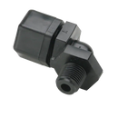 Adaptador codo 90 grados Parker Termoplastico Tubo de 3/8 pulg. OD X 3/8 pulg. Macho NPT