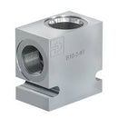 Cuerpo de aluminio para valvula Parker, C04-2, 2 vias, puerto 1/4 pulg. NTP, 3000 psi