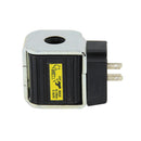 Bobina SUPERCOIL para valvula hidraulica marca Parker 1/2 pulg. ID, conector DIN, 24VDC, potencia 14W