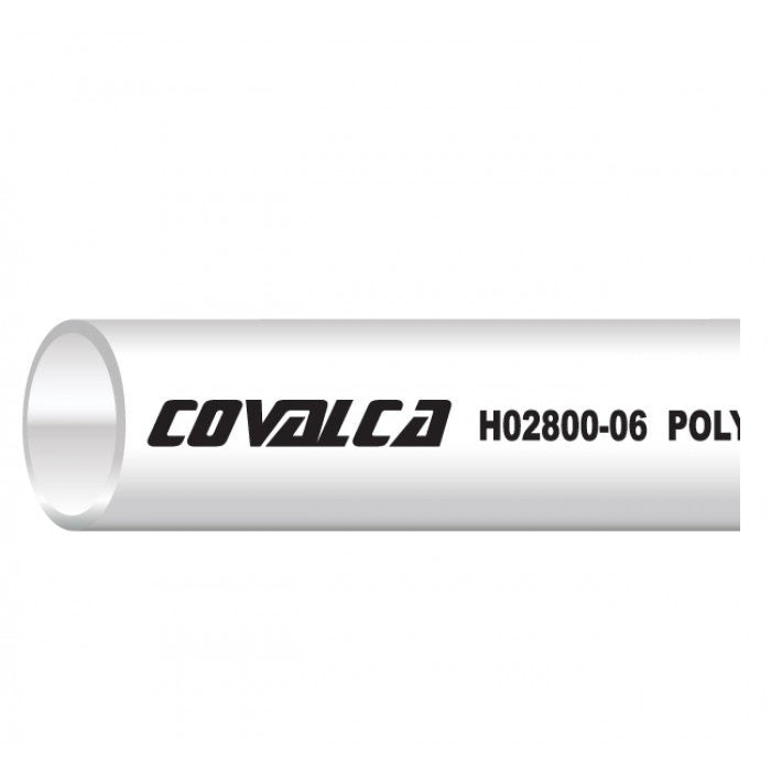 Manguera tubing Covalca de 1/4 pulg. a 87 PSI, Blanca