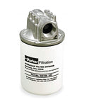 Filtro de Baja Presion serie 50 AT Parker, Micron 25, Medio Filtrante - Celulosa, Rosca 1 1/4 pulg. NTP, Long. unica y sello Nitrilo, 50 GPM, 150 PSI MAX