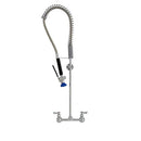 Unidad de Pre Enjuague 8 pulg. Fisher Acero inoxidable, Montura de pared, Valvula de pulverizacion 2.65 gpm