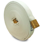 Manguera contra incendio Key Fire Hose de 1 11/16 pulg. Armada con conexiones de bronce IPT/NST, 500 PSI 15.2 m (RR15-500/Para Hoteleria)