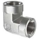 Adaptador codo 90 grados Parker de Acero Inoxidable Hembra NPT de 3/8 pulg. X Hembra NPT de 3/8 pulg.