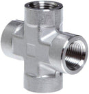 Adaptador Cruz Parker de Acero Inoxidable Hembra NPT de 1/2 pulg. X Hembra NPT de 1/2 pulg. X Hembra NPT de 1/2 pulg. X Hembra NPT de 1/2 pulg.