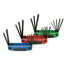 Juego combinado de llaves Urrea de Acero SAE, Metricas y Torx Tipo navaja 5/64 pulg. a 1/4 pulg; 1.5mm a 6mm y T8 a T403 pzas