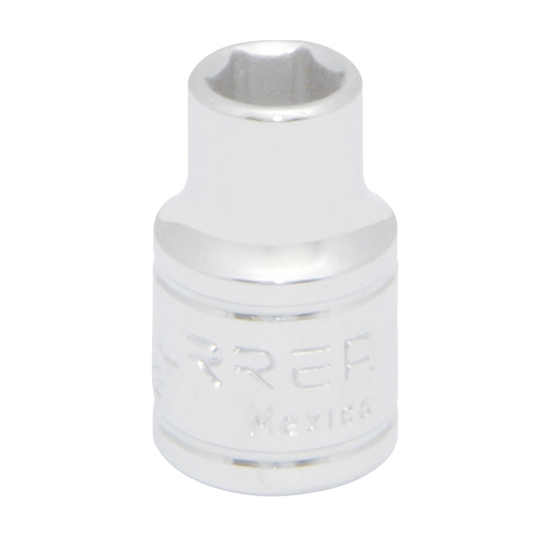Dado Urrea de Acero SAE 6 puntas Boca de 5/8 pulg. X Cuadro de 3/8 pulg. Longitud de 1 1/8 pulg.