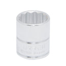 Dado Urrea de Acero Metrico 12 puntas Boca de 26mm X Cuadro de 3/8 pulg. Longitud de 1 1/4 pulg.