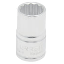 Dado Urrea de Acero SAE 12 puntas Boca de 1 pulg. X Cuadro de 1/2 pulg. Longitud de 1 5/8 pulg.