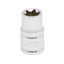 Dado Urrea de Acero SAE Punta Torx Hembra Boca de E20 X Cuadro de 1/2 pulg. Longitud de 38mm