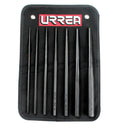 Juego de punzones botadores Urrea Acero microaleado 1/8 pulg. a 3/4 pulg. Largos 7 pzas