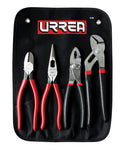 Juego de pinzas variadas Urrea de Longitud de 7 pulg. a 10 pulg. 4 pzas